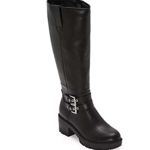 Arizona Jean Company Black Winter Rain Boots with Buckle Straps